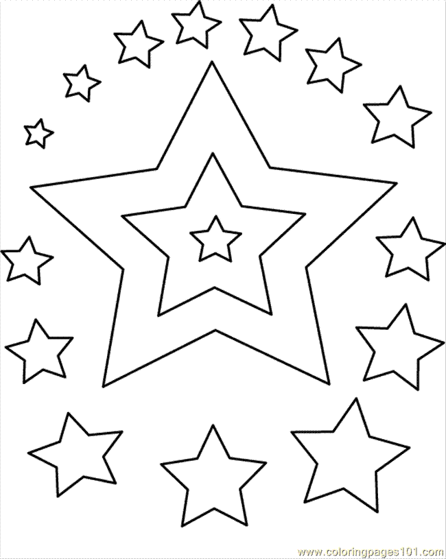 Free Printable Star Coloring Pages | Coloring Pages For Kids 