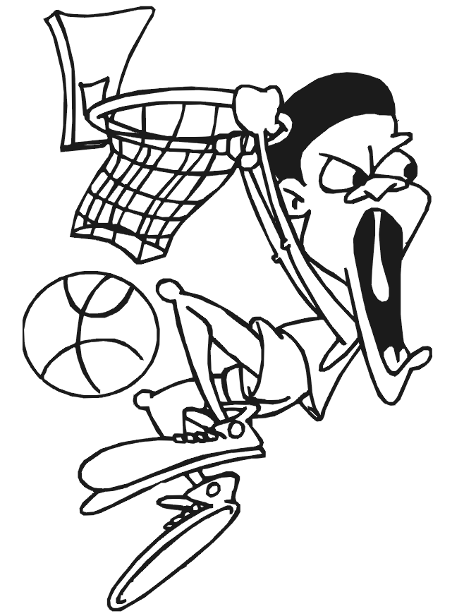 Nba Basketball Coloring Pages 185 | Free Printable Coloring Pages