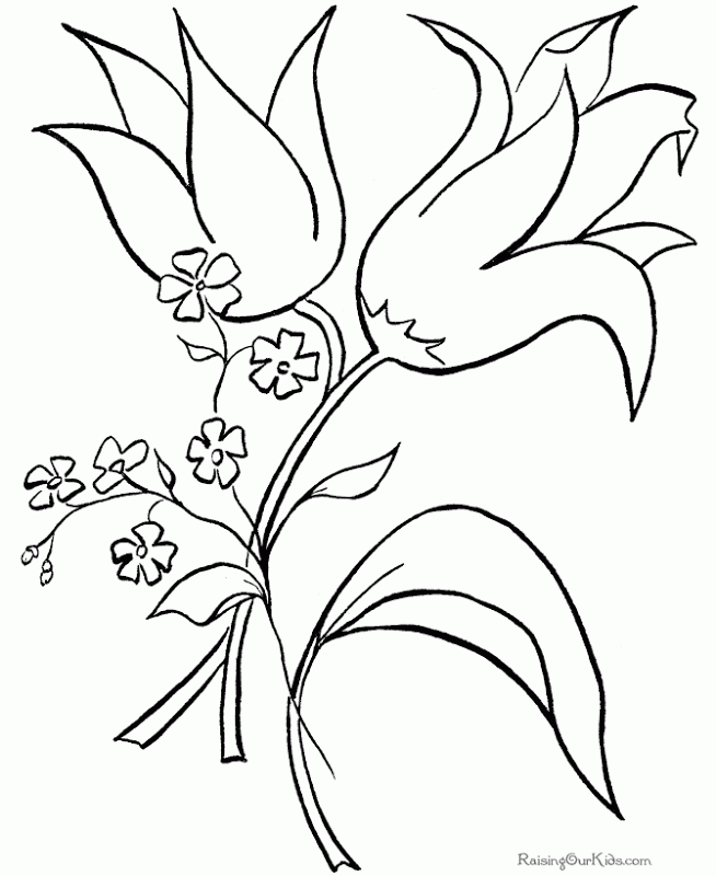 April Flower Coloring Pages | Top Coloring Pages
