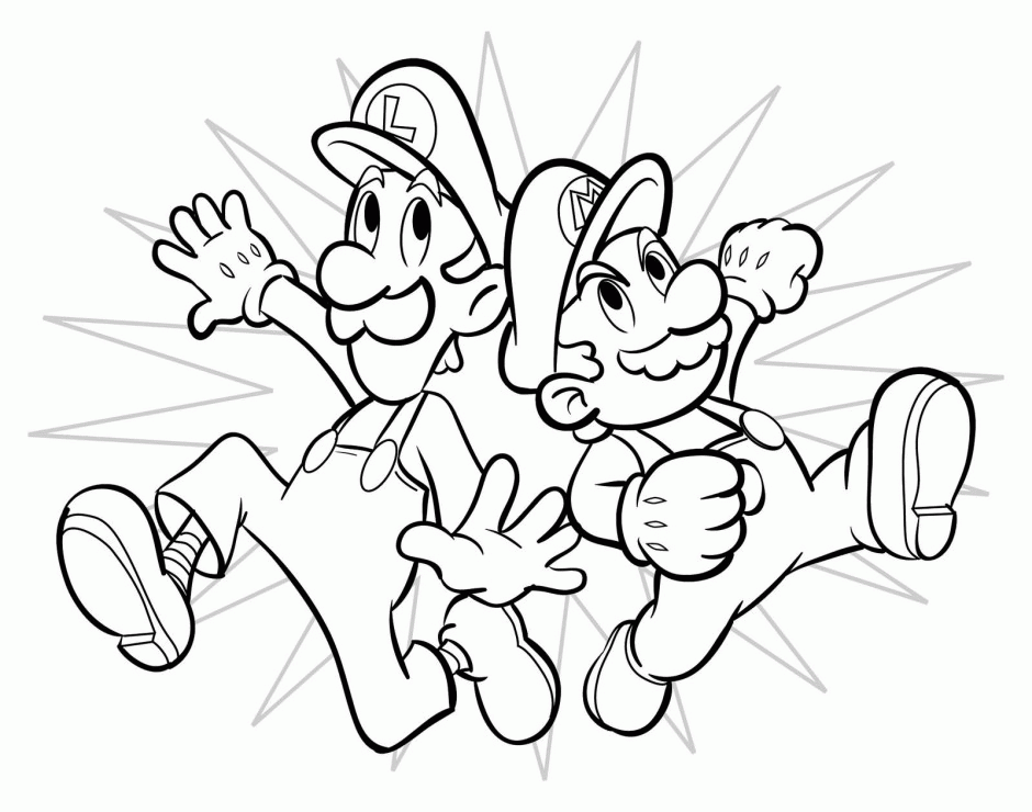 Picture 6 Of 15 Download Latest Mario Brothers Coloring Pages To 
