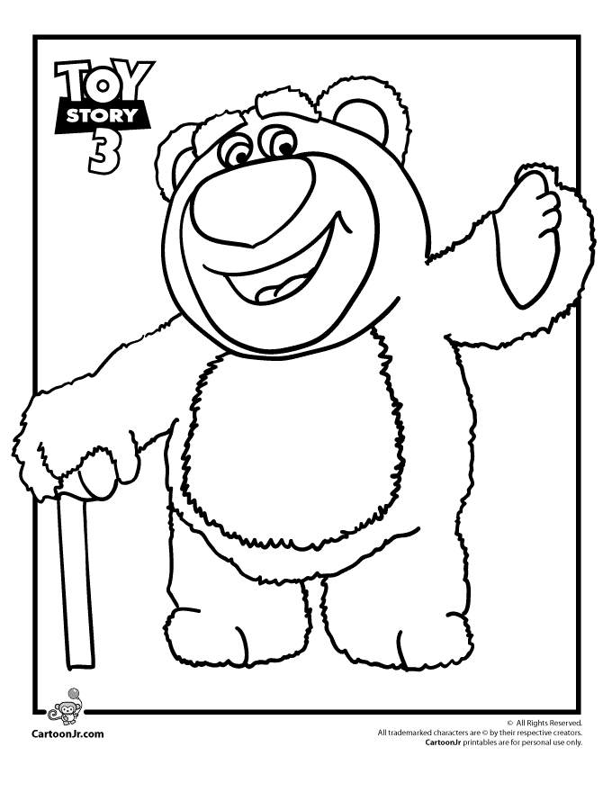 lotso de toy story 3 Colouring Pages