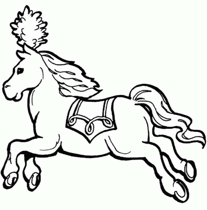 Carousel Horse Coloring Pages