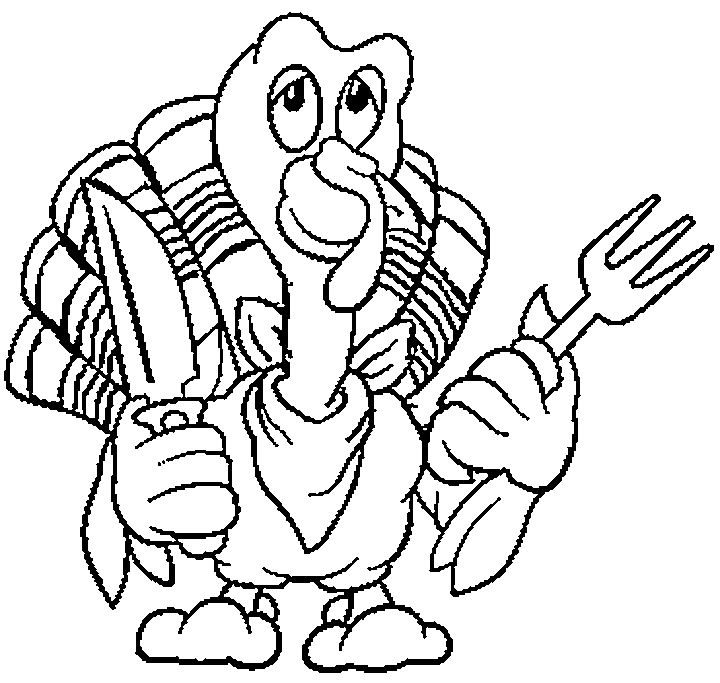 Printable Turkey Pictures Coloring Home