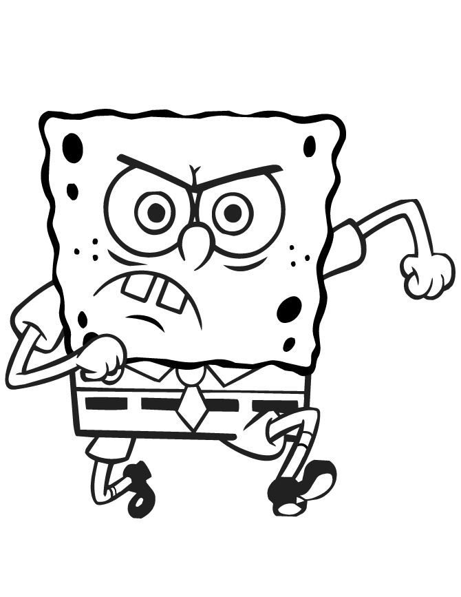 Nickelodeon Spongebob Coloring Page | HM Coloring Pages