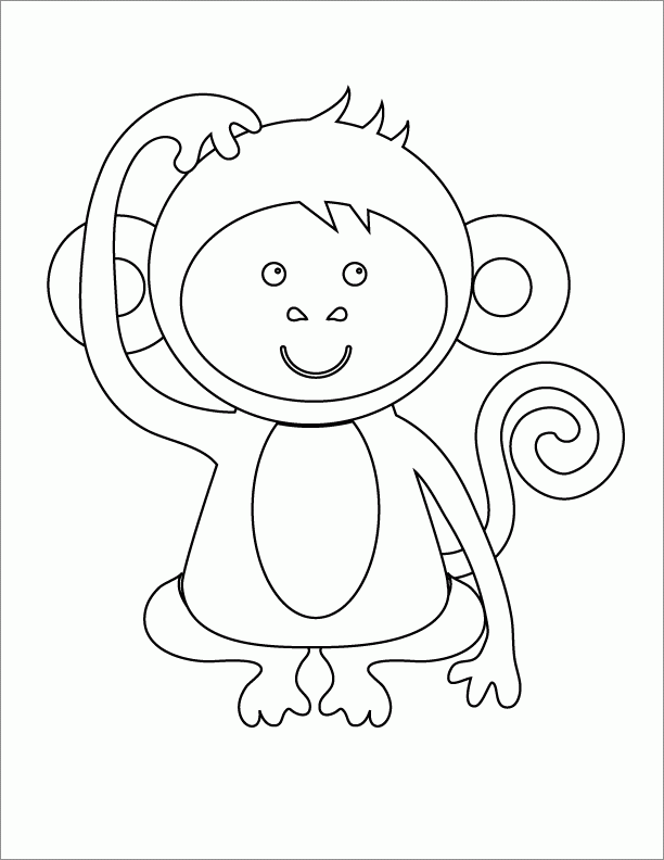 Printable Monkey Coloring Pages | Animal Coloring Pages | Kids 