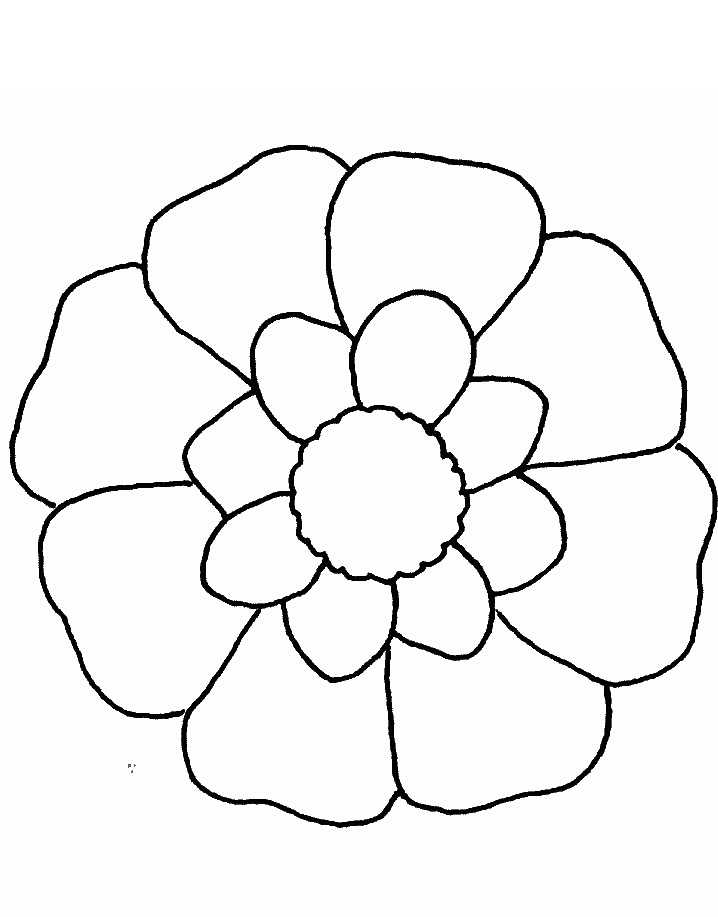 A Very Unique Flower Shape Coloring Page |Flower coloring pages 