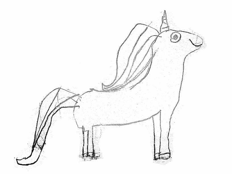 Drawing Of A Unicorn - Coloring Home