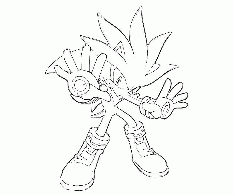 Shadow From Sonic Coloring Page Coloring Home