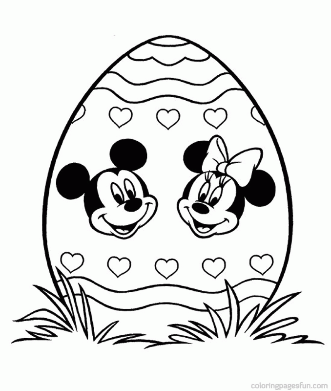 Easter Disney Character Coloring Pages 21 | Free Printable 