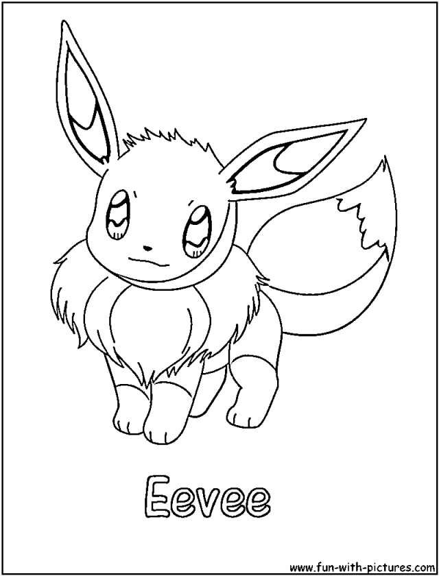 eevee Pokemon Coloring Pages for Kids | Coloring Pages