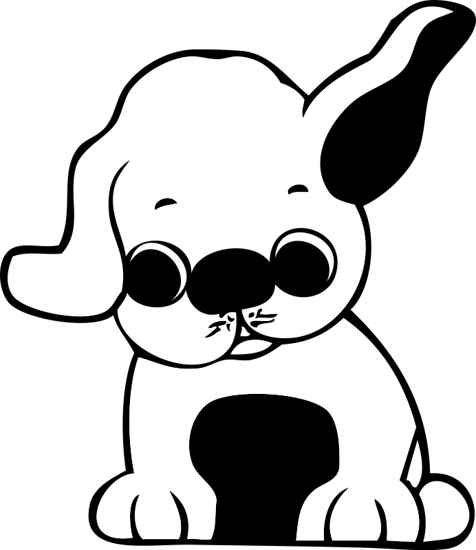 puppy dog coloring page pages