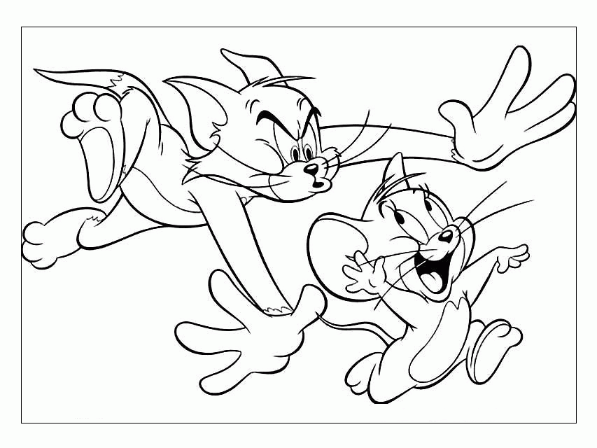 Coloring Pages Of Tom And Jerry - Free Printable Coloring Pages 