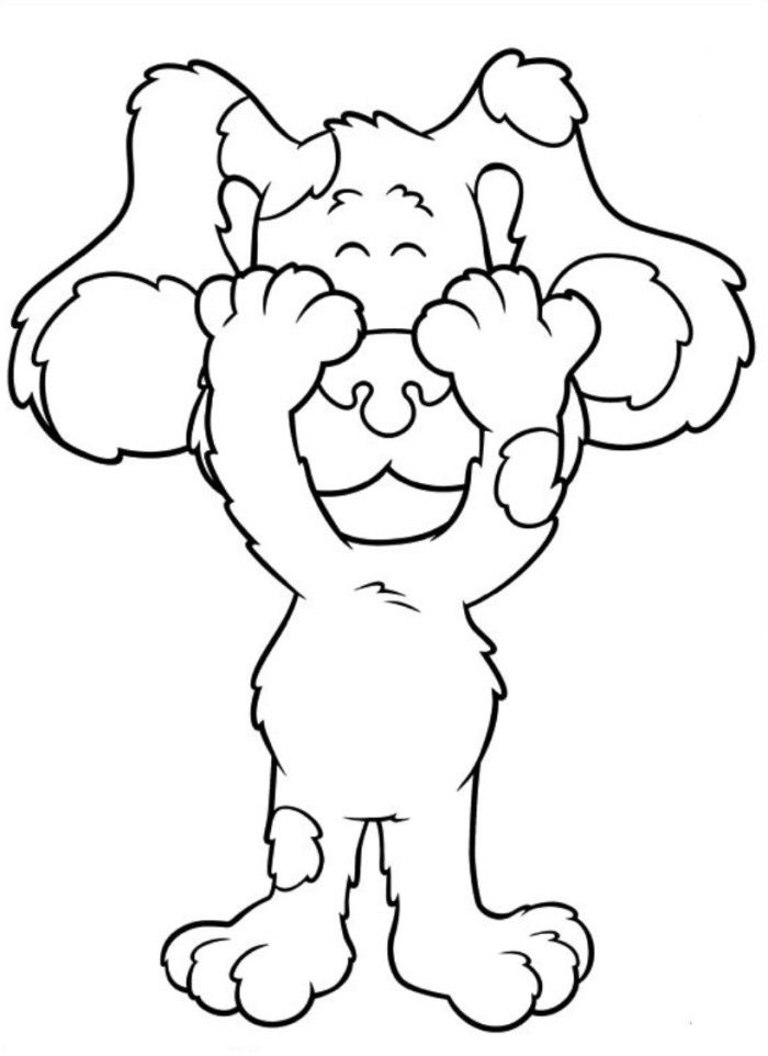Blues Print Foot Blues Clues Coloring Page - TV Show Coloring 