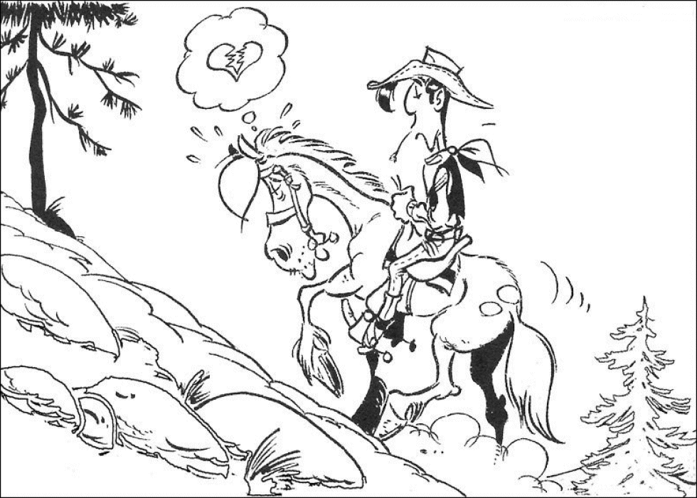 lucky luke' Colouring Pages