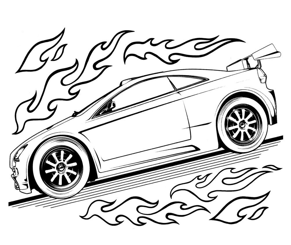 Hot Wheels Cars Coloring Pages - Coloring Page Photos