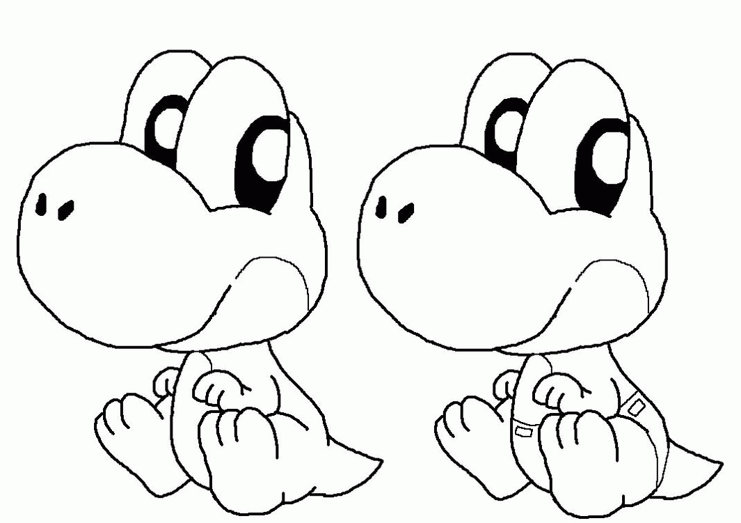 Yoshi Coloring Pages Printable Free - High Quality Coloring Pages