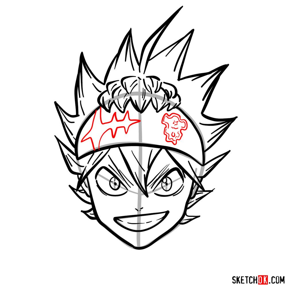 How To Draw Asta From Black Clover Anime   Sketchok Easy Drawing ...