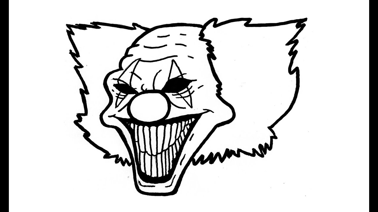 Killer Clown Drawings Easy - Novocom.top