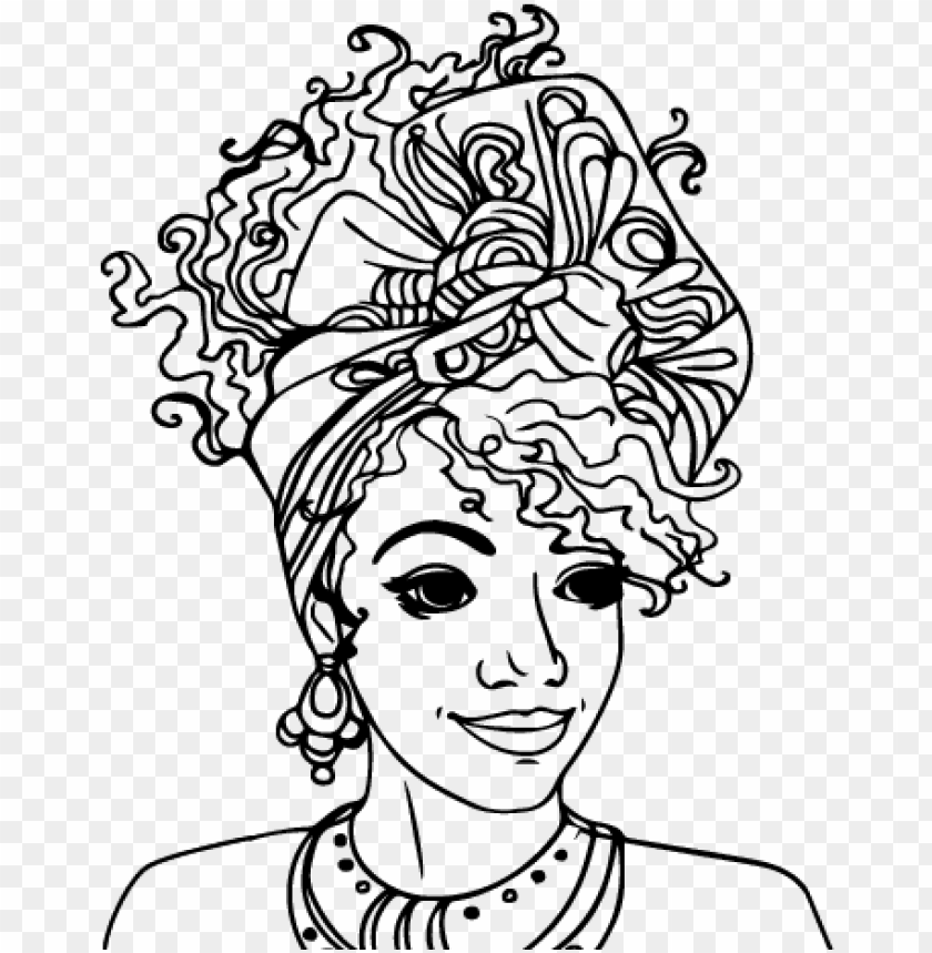 african american woman coloring pages - coloring pages for black women's  history month PNG image with transparent background | TOPpng