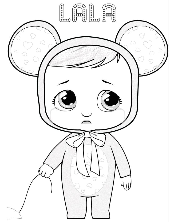 Cry Babie Lala Coloring Page - Free Printable Coloring Pages for Kids