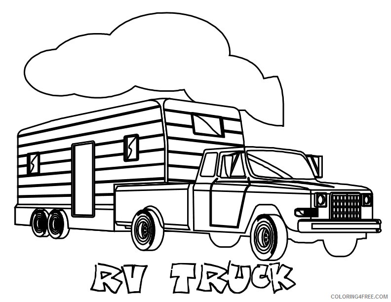 1500 Truck Coloring Pages Printable Sheets American Pickup Truck Sheet 2021  09 366 Coloring4free - Coloring4Free.com