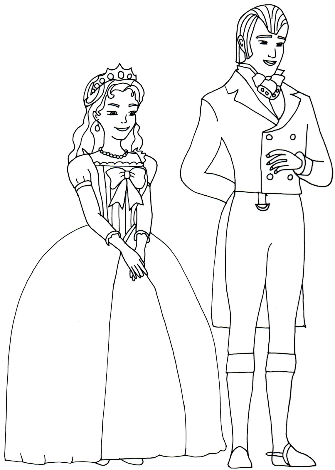 Sofia The First Coloring Pages King And Queen Sofia The First ...