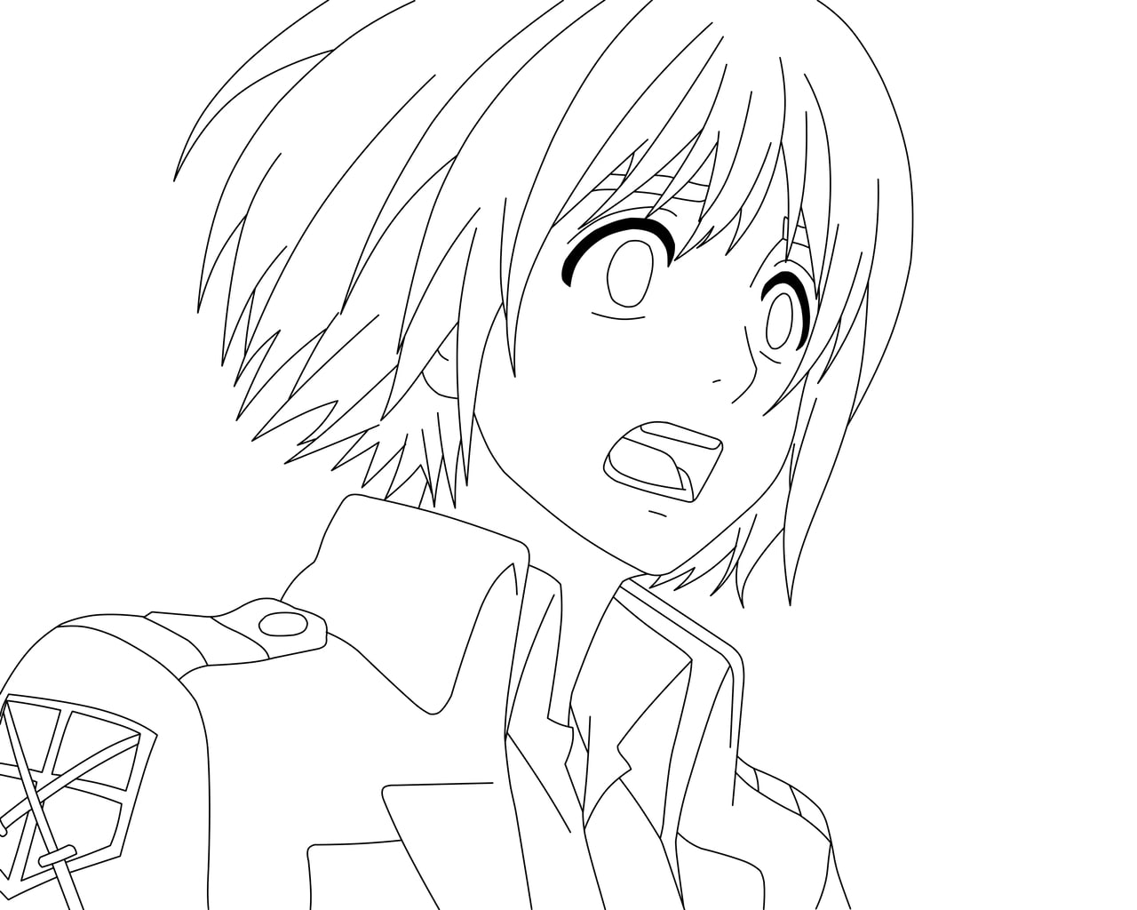 Printable Armin Arlert Coloring Pages - Anime Coloring Pages