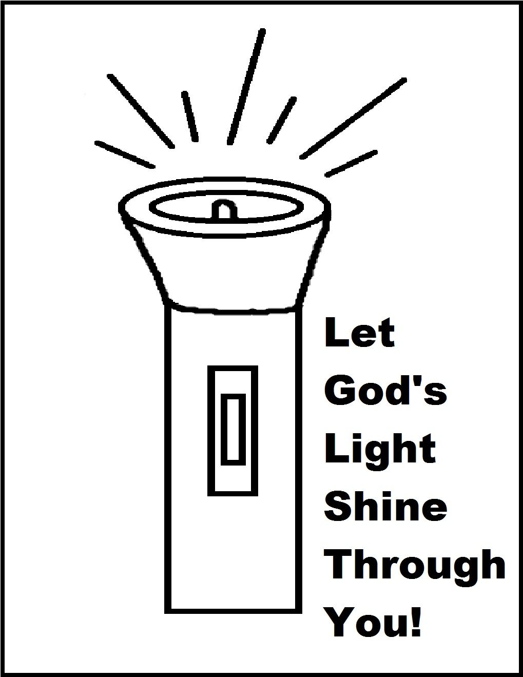 Let Your Light Shine Coloring Page | Preschool bible lessons, Let your light  shine, Childrens church lessons