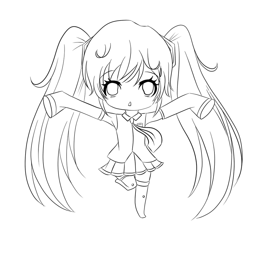 Anime Chibi Coloring Pages   Coloring Home