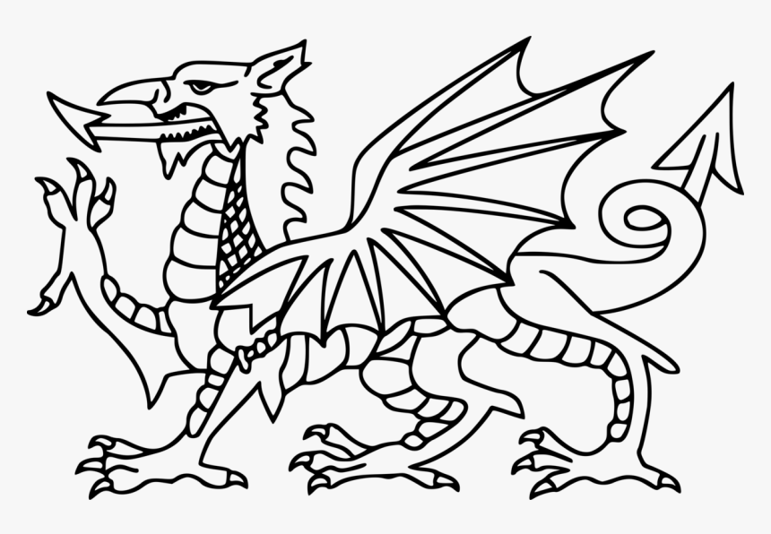 Welsh Flag Colouring Page, HD Png Download - kindpng