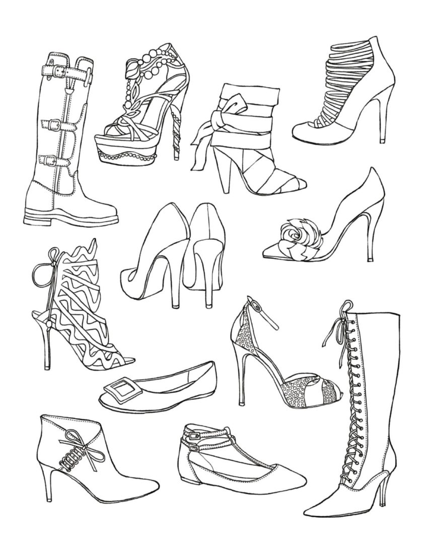 High Heel Coloring Pages To Print Ever After High Halloween ...
