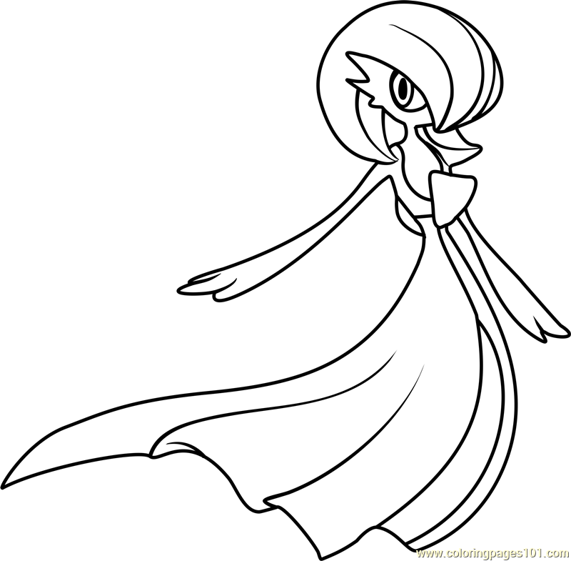 Gardevoir Pokemon Coloring Page for Kids - Free Pokemon Printable Coloring  Pages Online for Kids - ColoringPages101.com | Coloring Pages for Kids