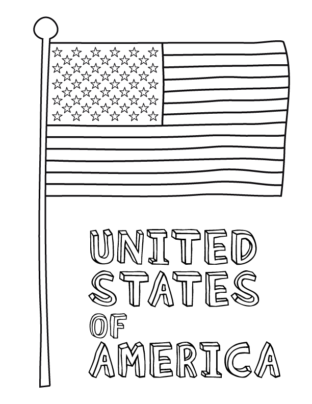 printable american flag coloring page - High Quality Coloring Pages