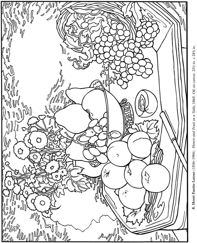claude monet free coloring pages