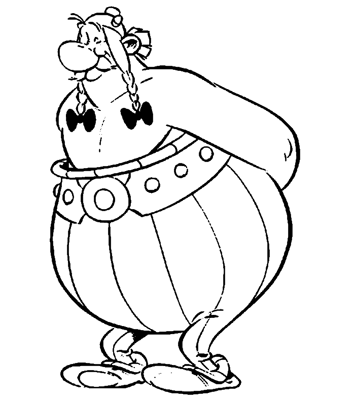 Obelix coloring page