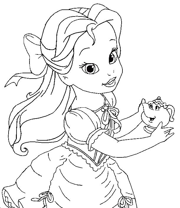 Disney Baby Princess Coloring Pages - Coloring Home