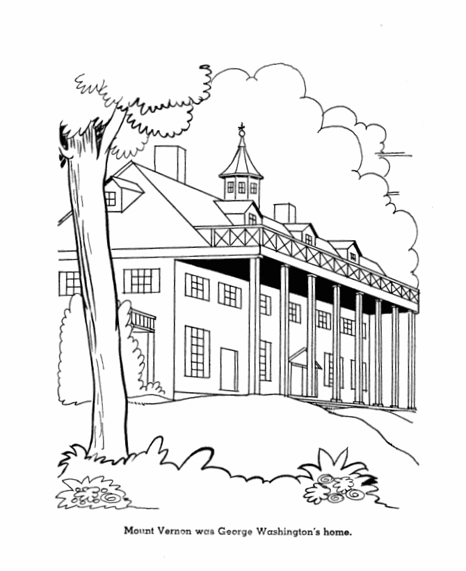 USA-Printables: Early American Society Coloring Pages - Colonial Home -  Early America tradition and culture coloring pages