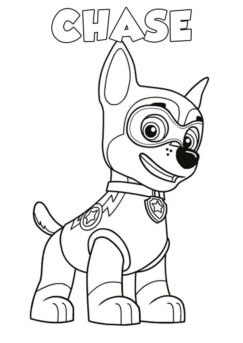 Super Chase Coloring Pages - Coloring Home