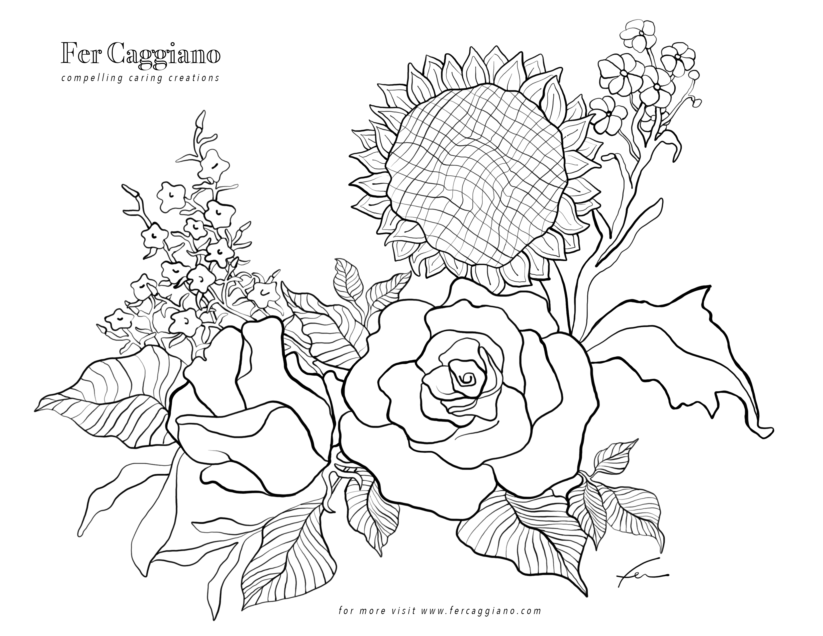 Local artist Fer Caggiano offering free downloadable coloring pages during  coronavirus