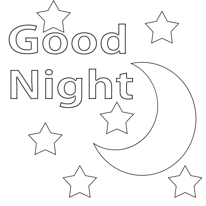 Good Night Coloring Pages Printable,Goodnight Moon | Preescolar,  Manualidades, Remedios para la salud