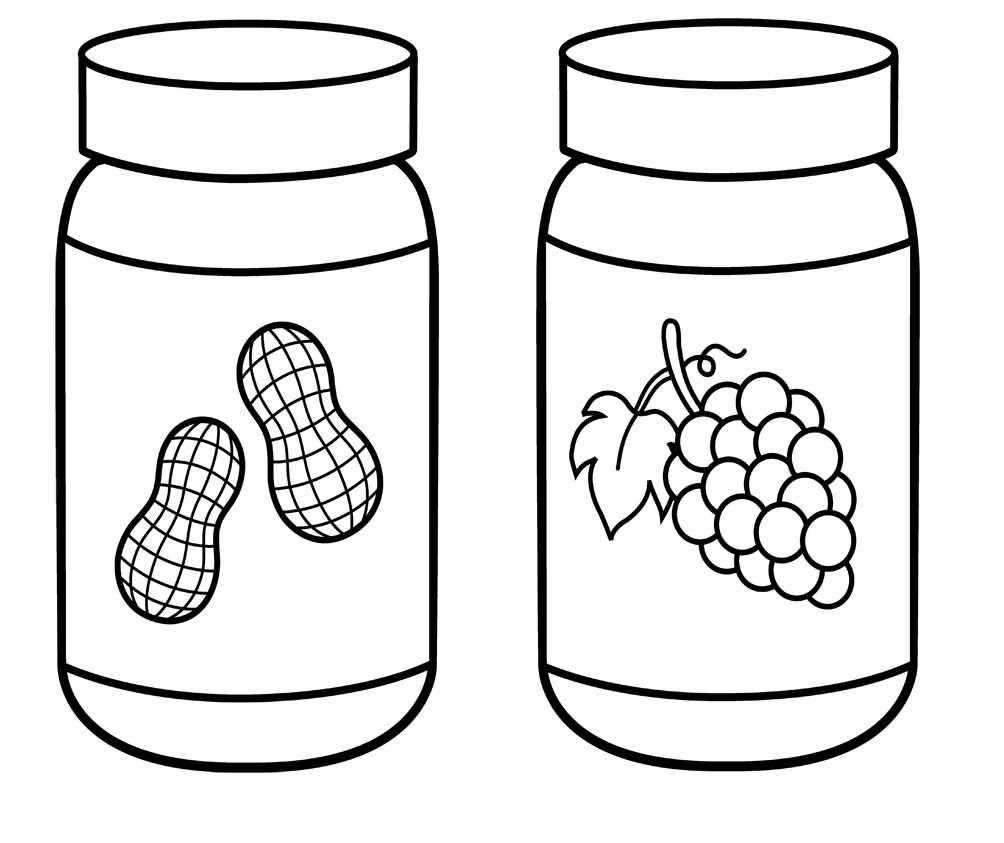 Peanut Butter And Jelly Coloring Pages - Food Coloring Pages | Coloring  pages, Valentines day coloring page, Ice cream coloring pages