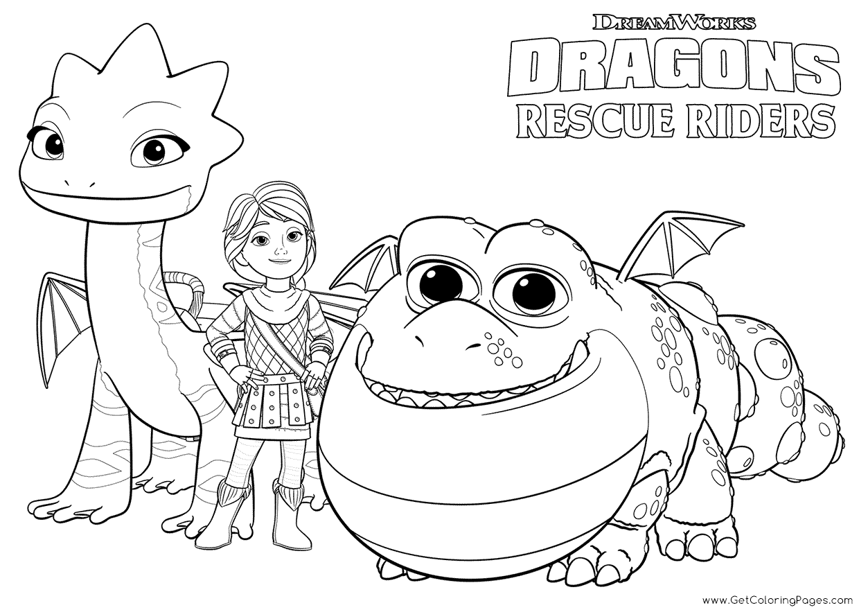 Dragon Rescue Riders Coloring Page - Get Coloring Pages