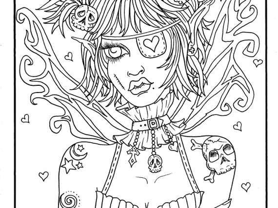 BAD FAIRIES Coloring Book. Funny Sexy Naughty and Scary - Etsy