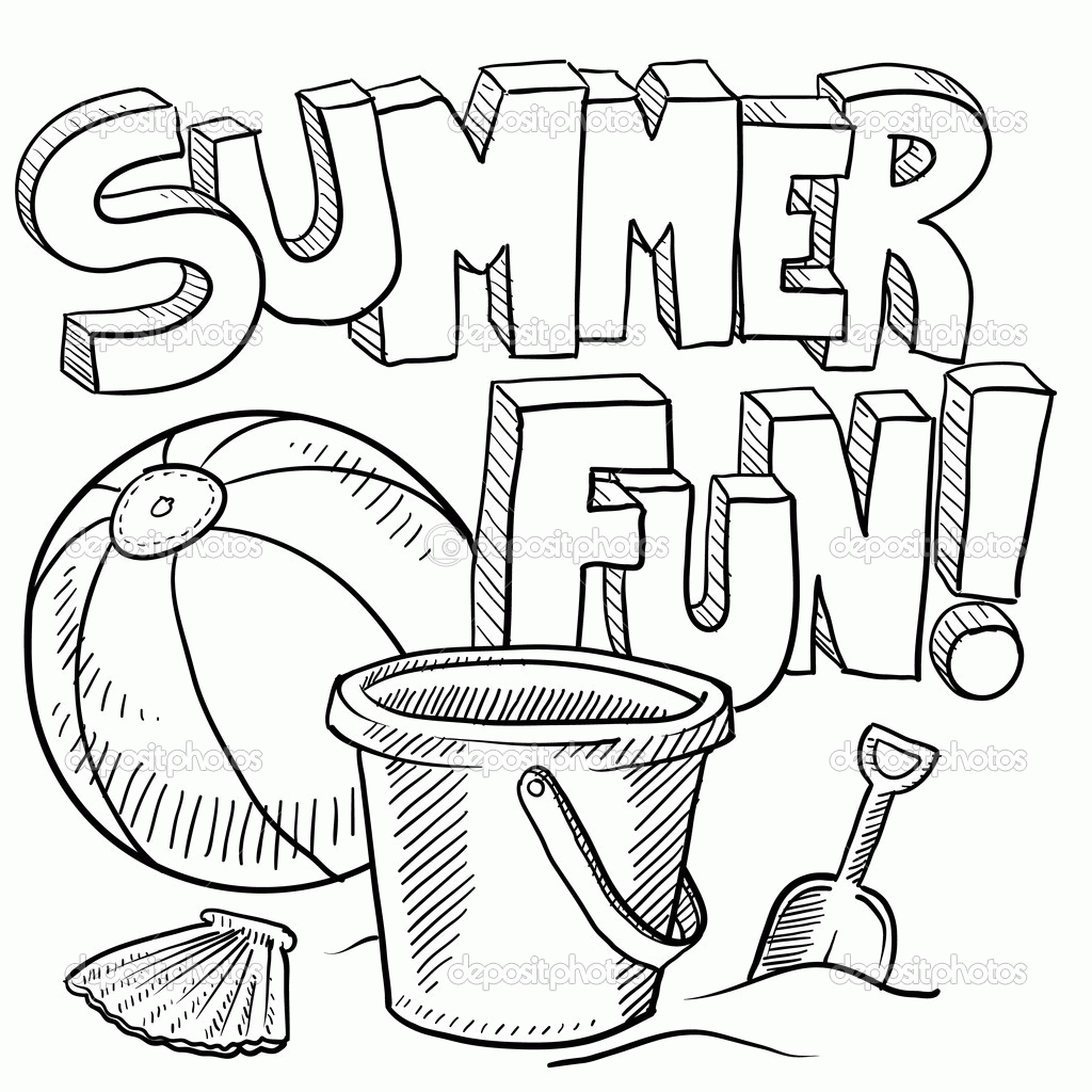 summer coloring pages for preschool - Free coloring pages