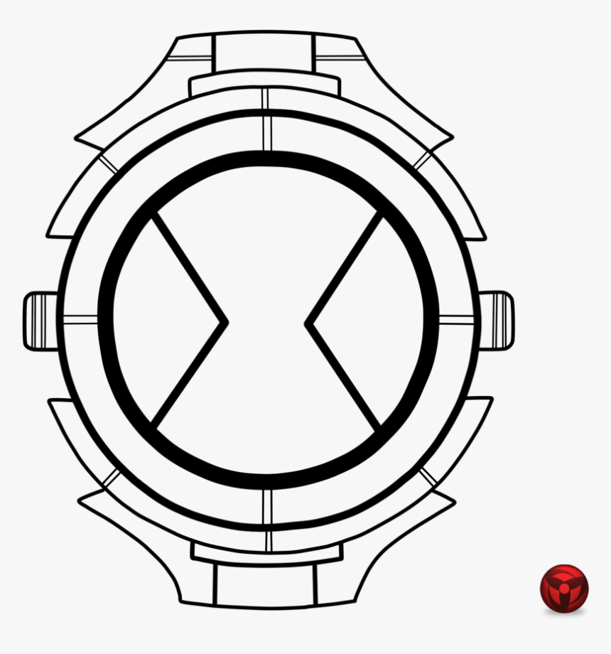Relogio Para Colorir - Ben 10 Watch Coloring Pages, HD Png ...