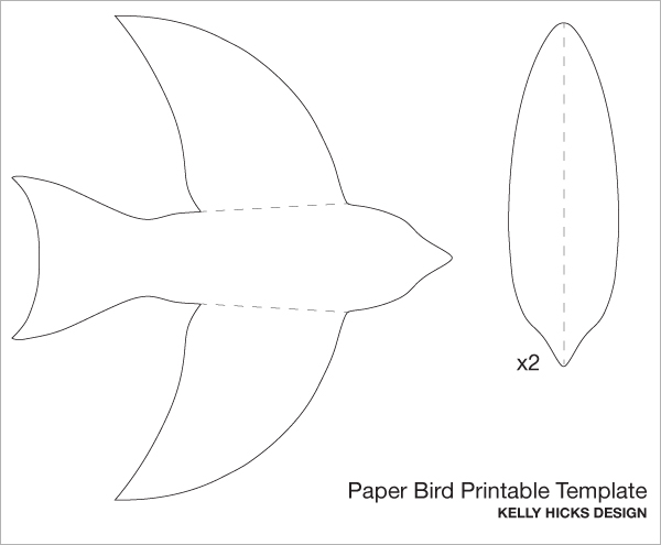 Best Photos of Free Printable Bird Template - Bird Template ...