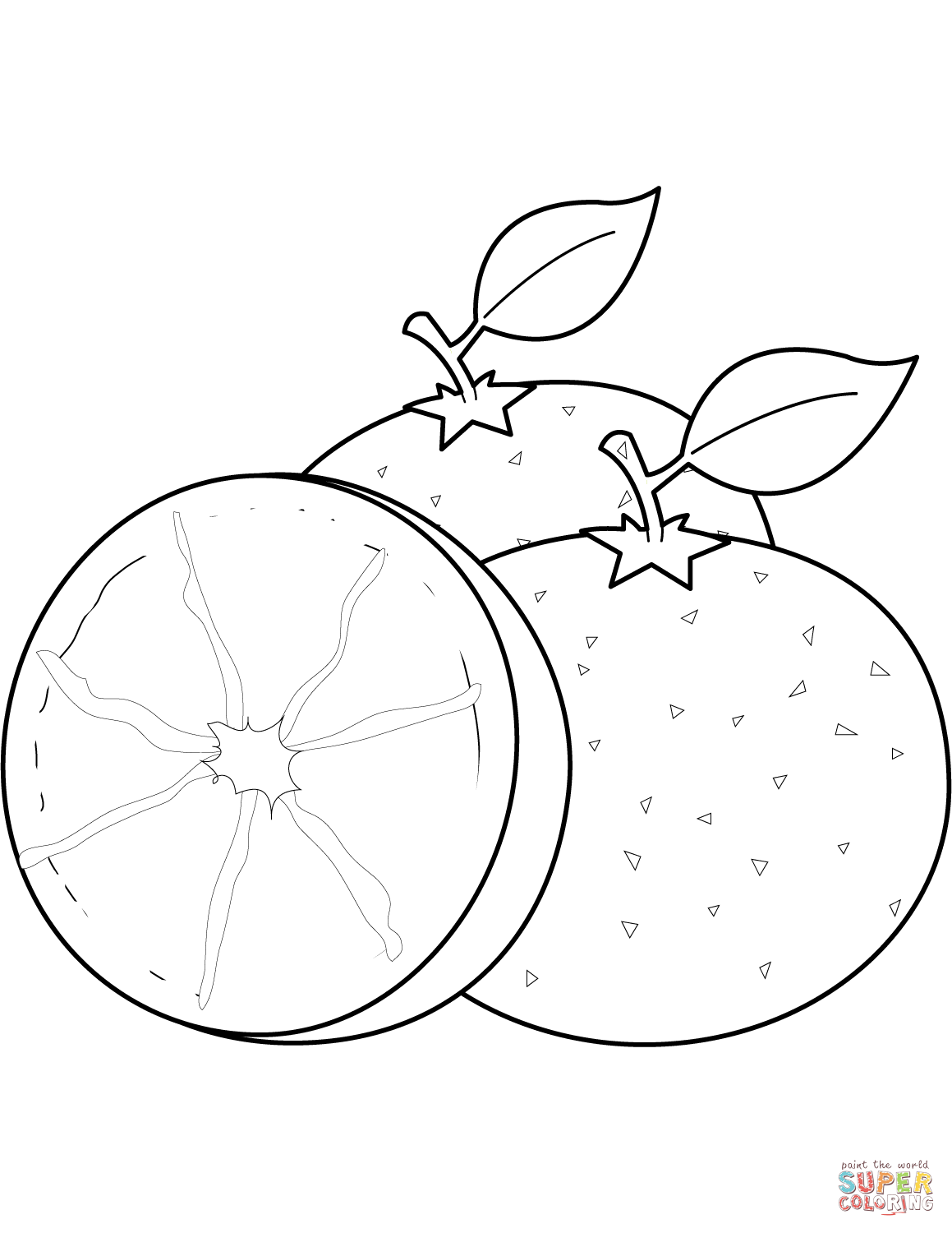 Coloring Pages Of Orange