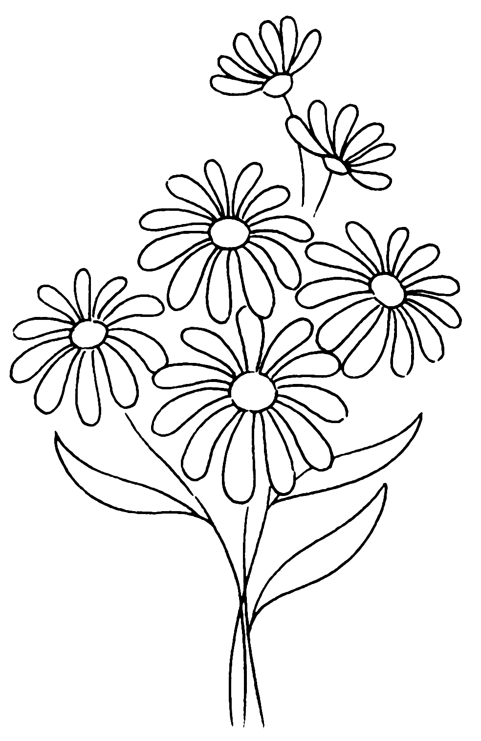 Pretty Daisy Flower Coloring Pages – coloring.rocks!