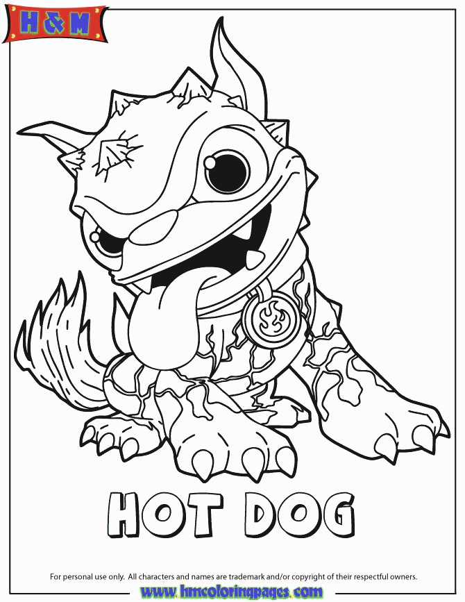 picture | Skylanders, Hot Dogs and Coloring Pages