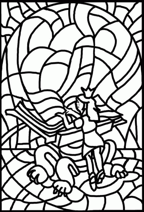 free coloring pages of christmas stain glass - VoteForVerde.com